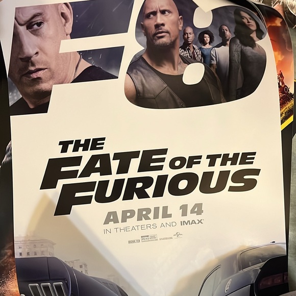 Fast & The Furious ALL 6 movie poster LOT X, 8, 7, Tokyo Drift, Hobbs Shaw, F&F - Picture 6 of 10